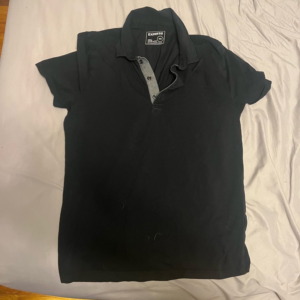 Express Black Polo
